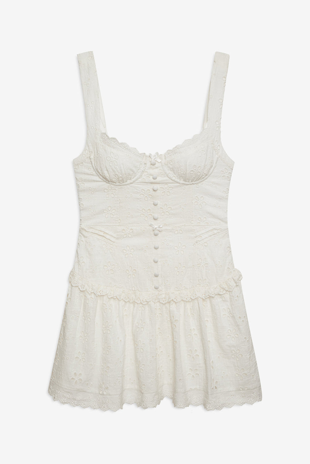 Dreamy Daisy Mini Dress — White