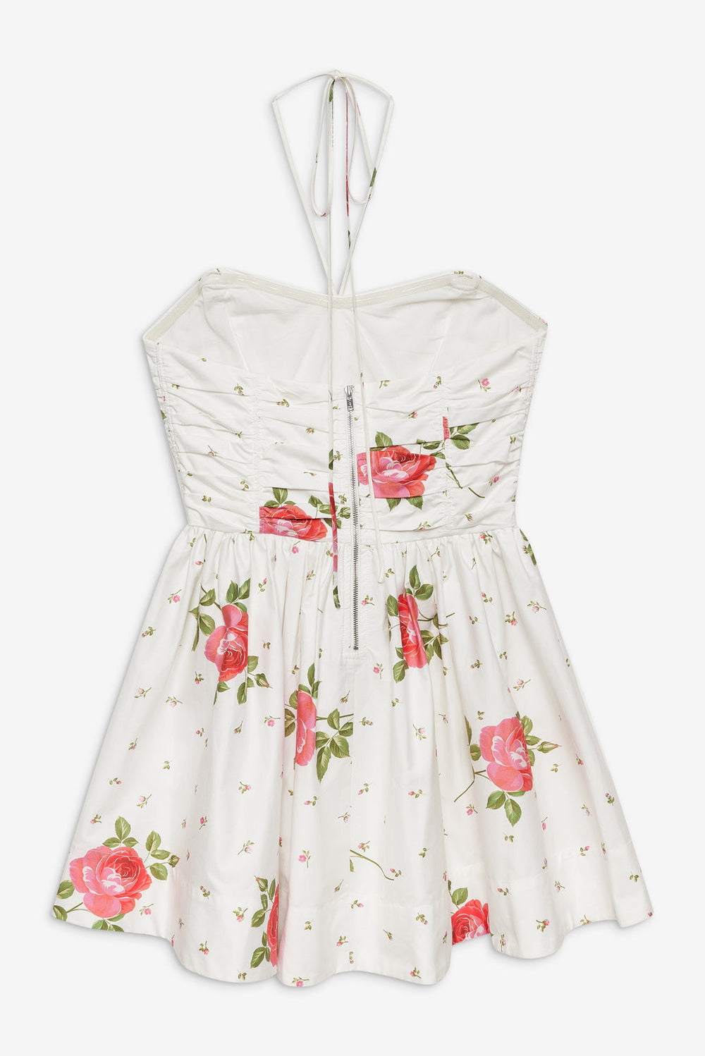 Rosebud Corset Mini Dress — White