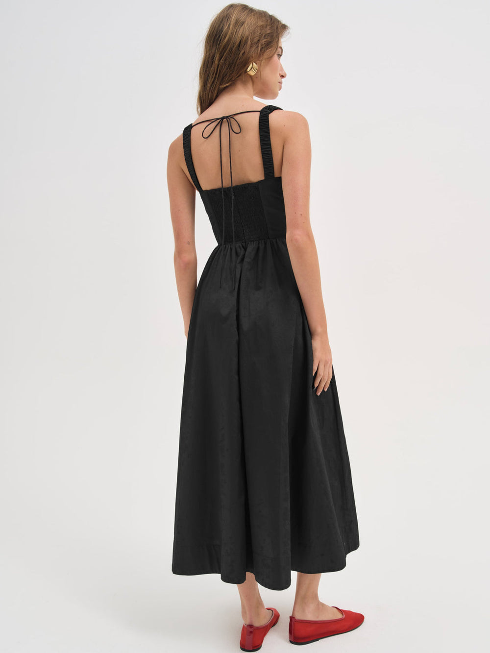 Etienne Midi Dress — Black