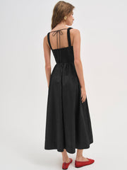 Etienne Midi Dress — Black