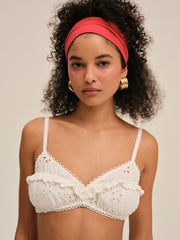 Dreamy Daisy Bra Top — White