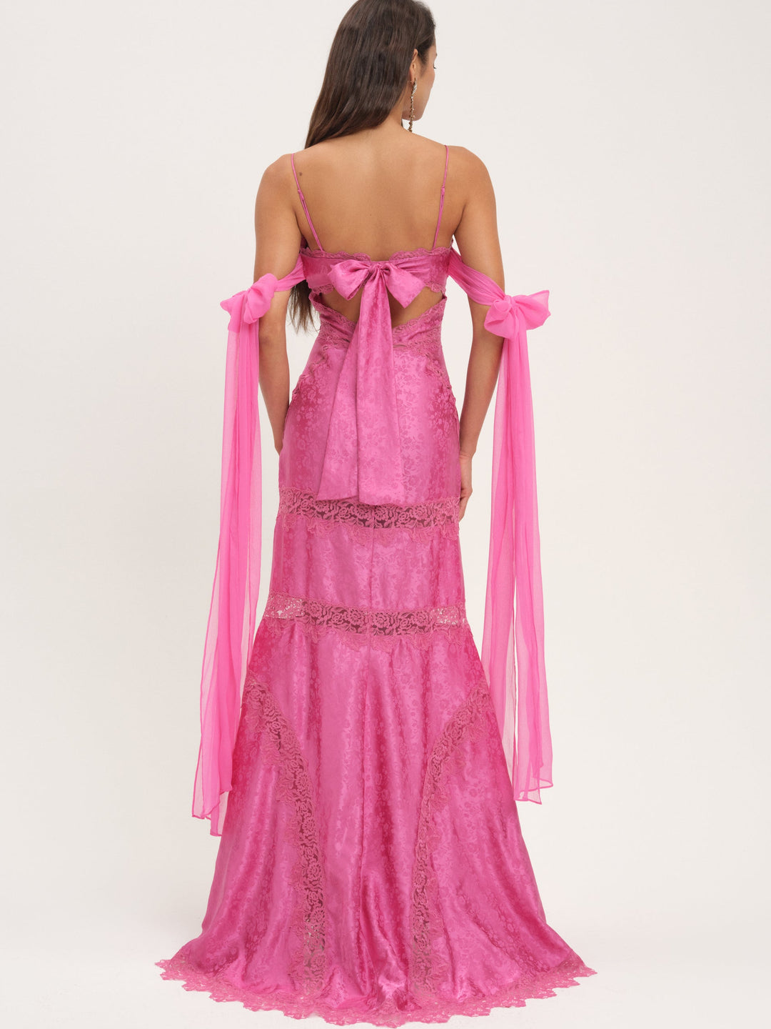 Rita Lace Gown — Pink