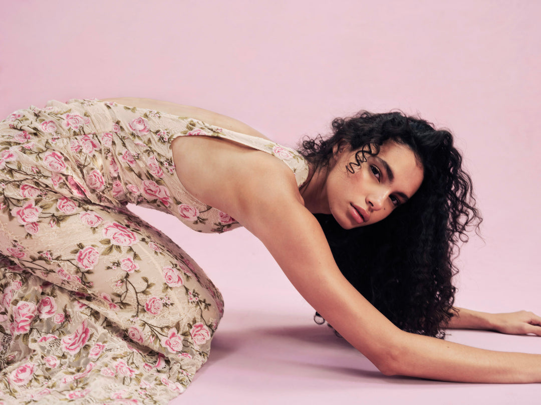 Esme Rose Embroidered Gown — Pink