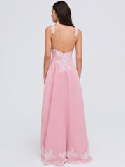 Clemence Maxi Dress — Pink