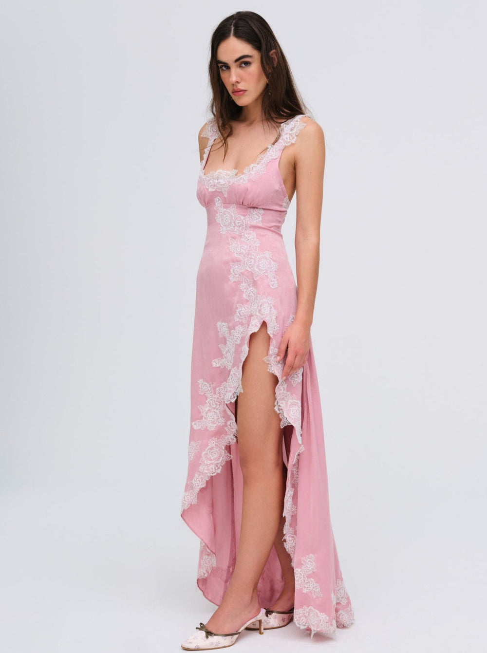 Clemence Maxi Dress — Pink