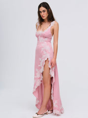 Clemence Maxi Dress — Pink