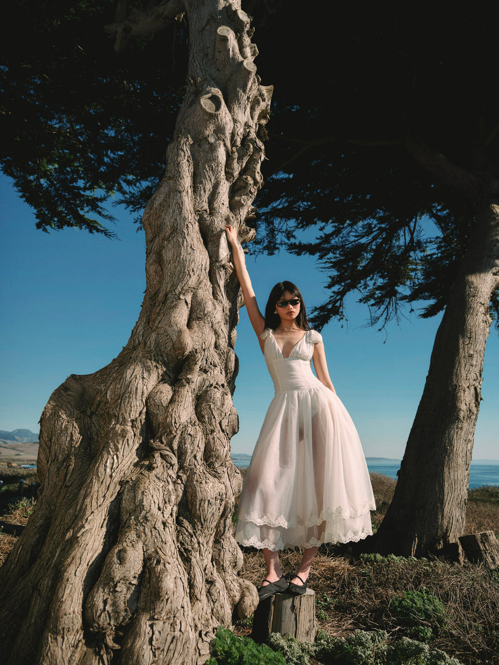 Nicole Midi Dress — White