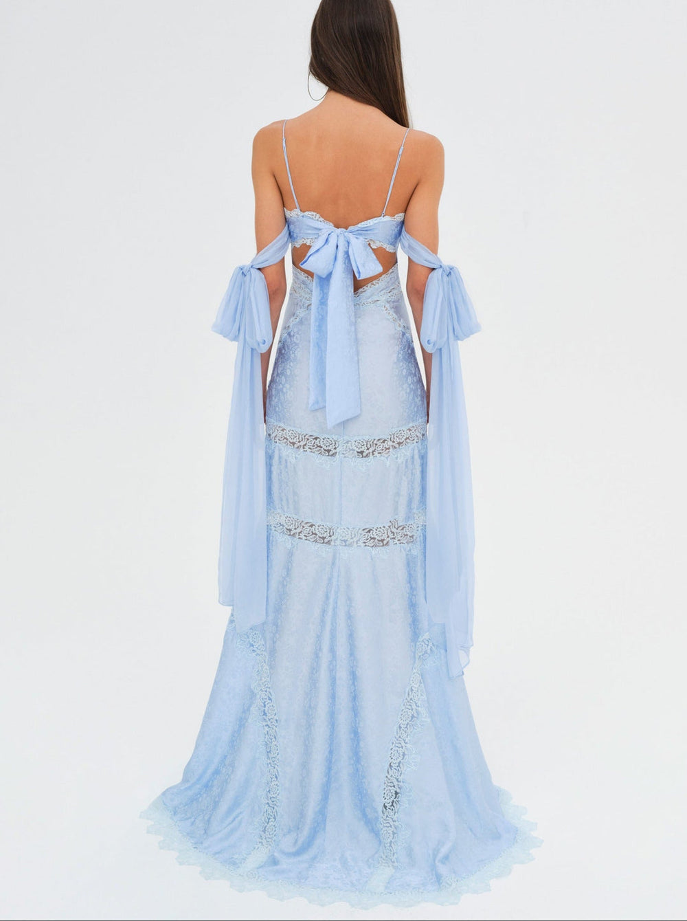 Rita Lace Gown — Blue