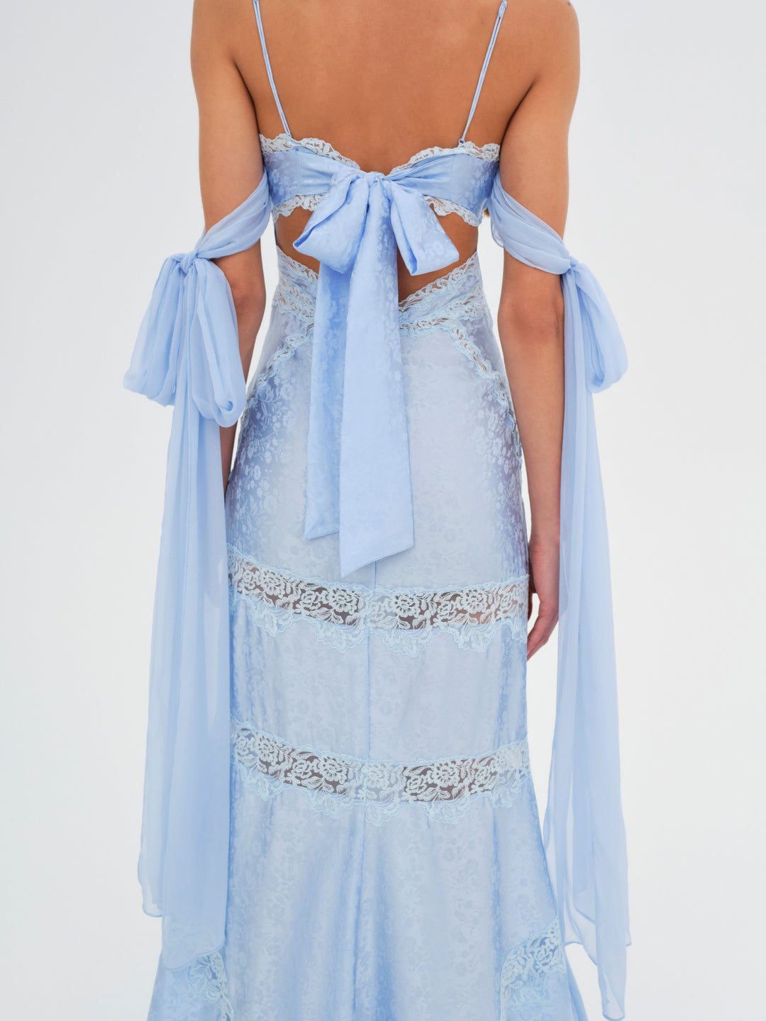 Rita Lace Gown — Blue