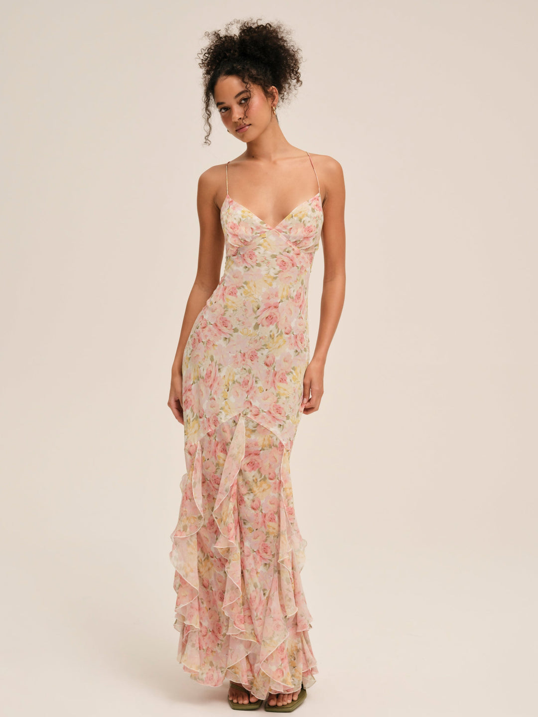 Elea Maxi Dress — Peach