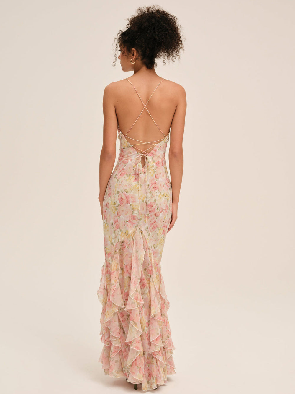 Elea Maxi Dress — Peach