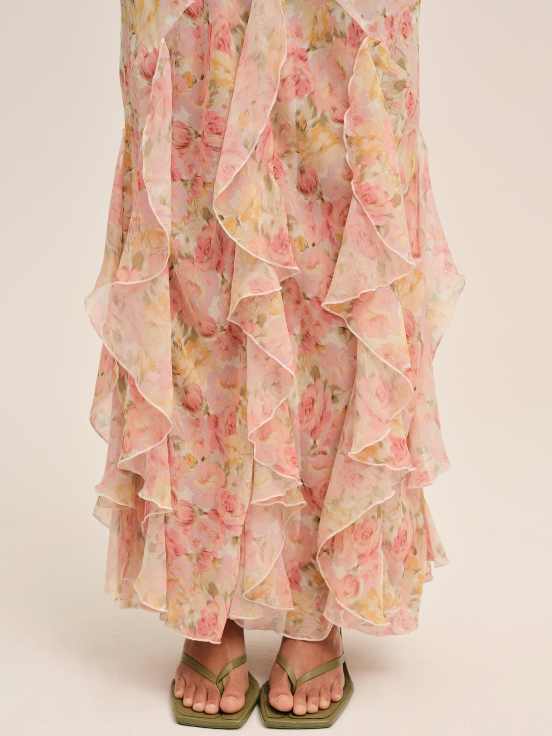 Elea Maxi Dress — Peach