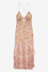 Elea Maxi Dress — Peach