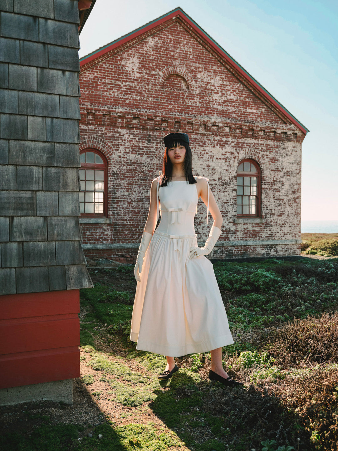 Mollie Midi Dress — Cream