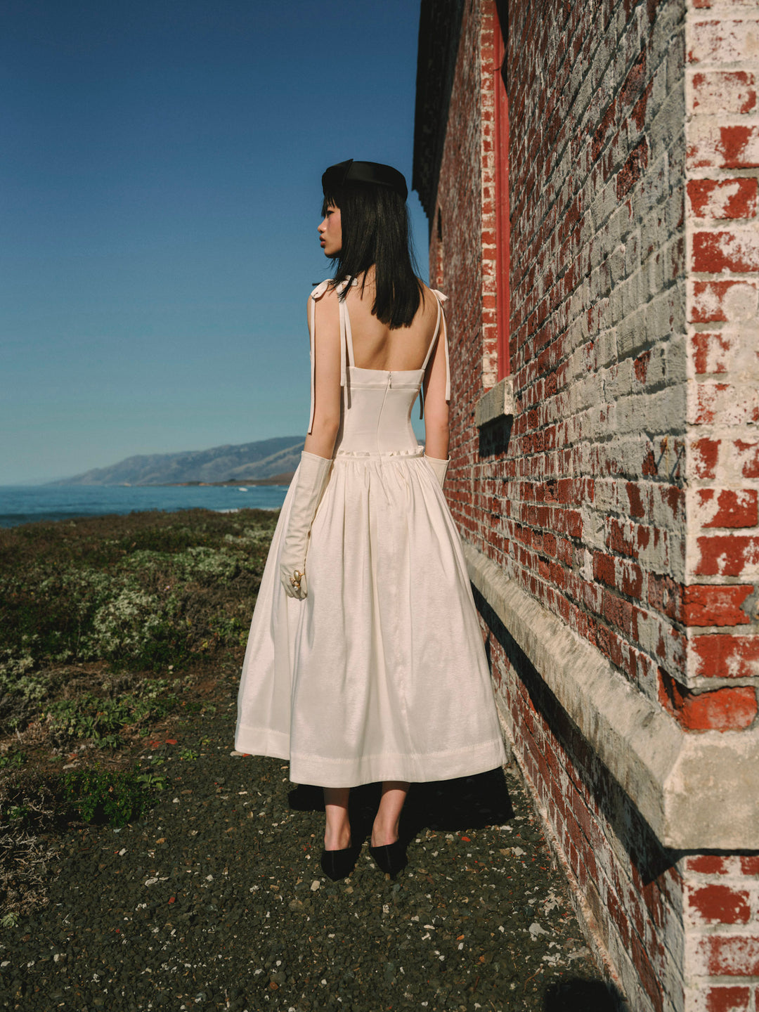 Mollie Midi Dress — Cream