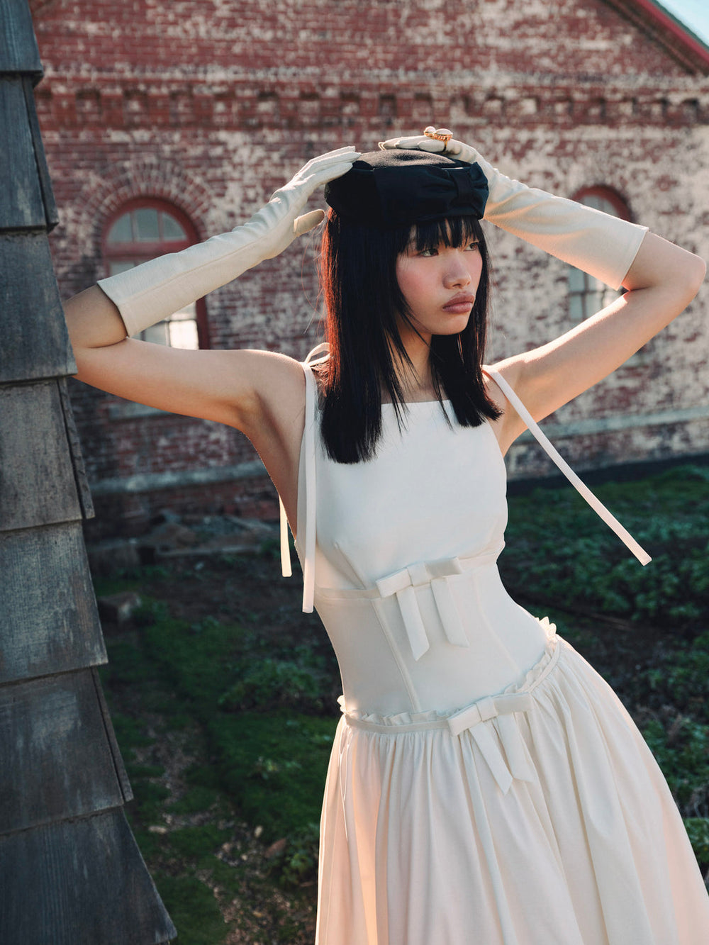 Mollie Midi Dress — Cream