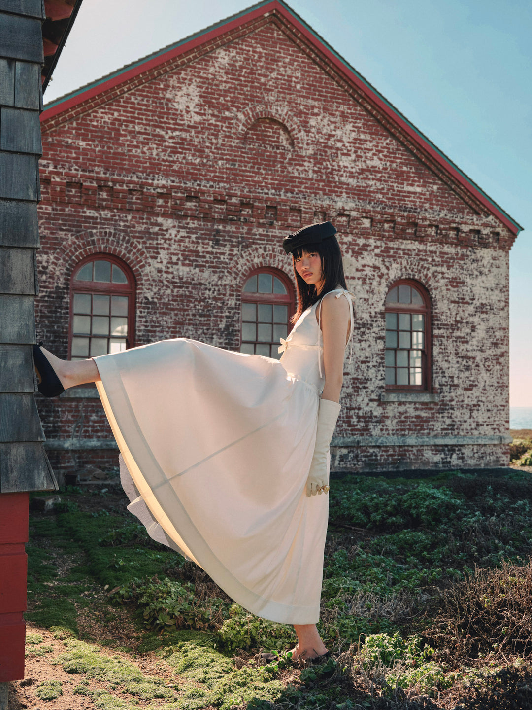 Mollie Midi Dress — Cream