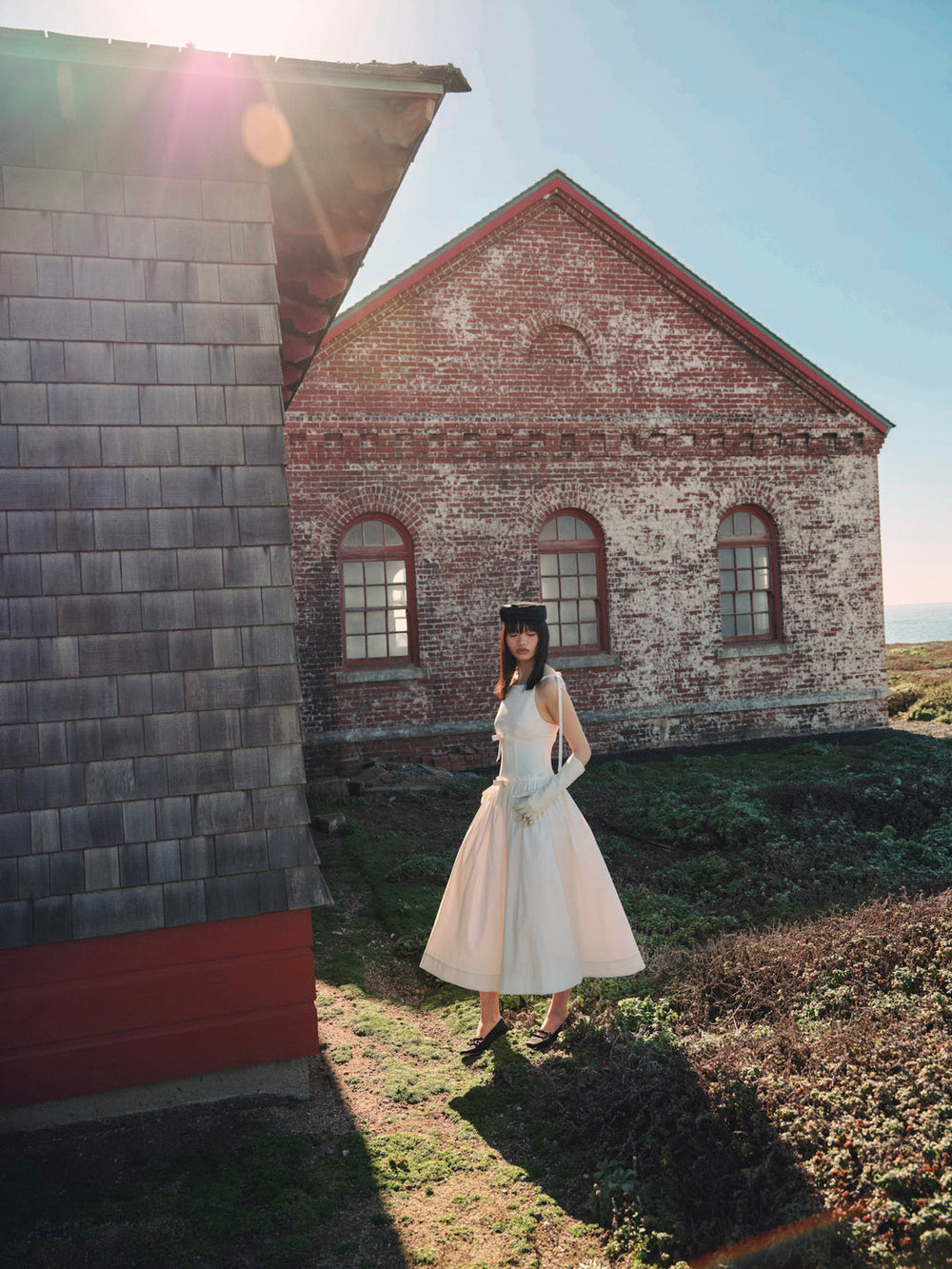 Mollie Midi Dress — Cream