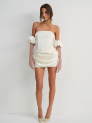 Serena Mini Dress — Cream