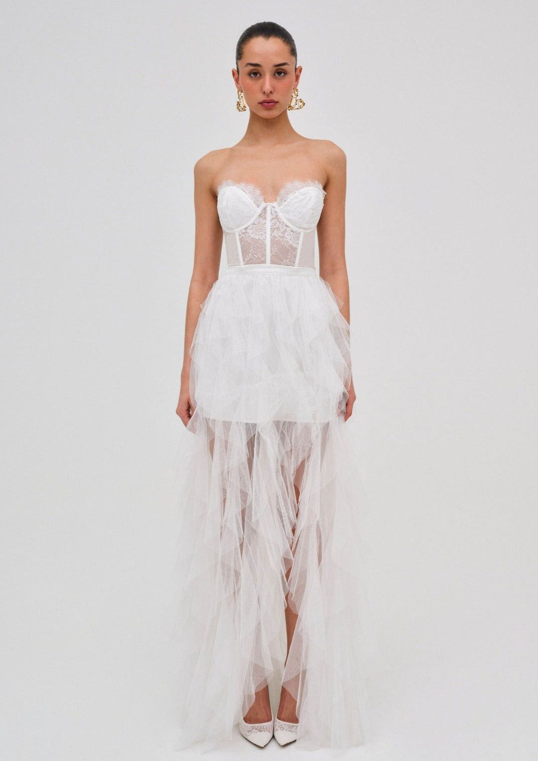 Bustier Gown — White