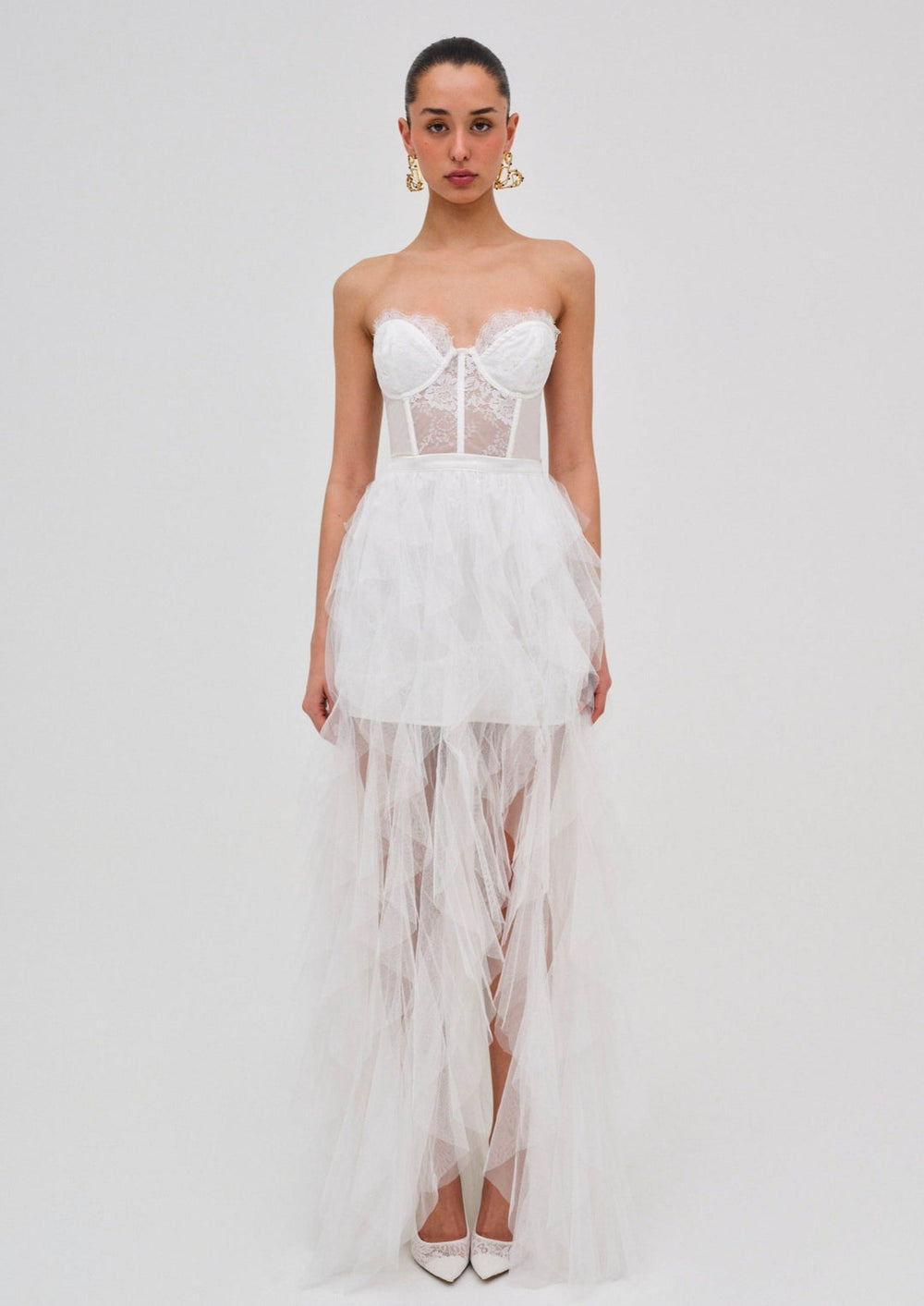 Bustier Gown — White