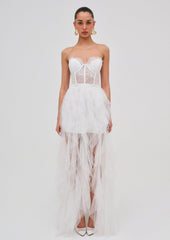 Bustier Gown — White