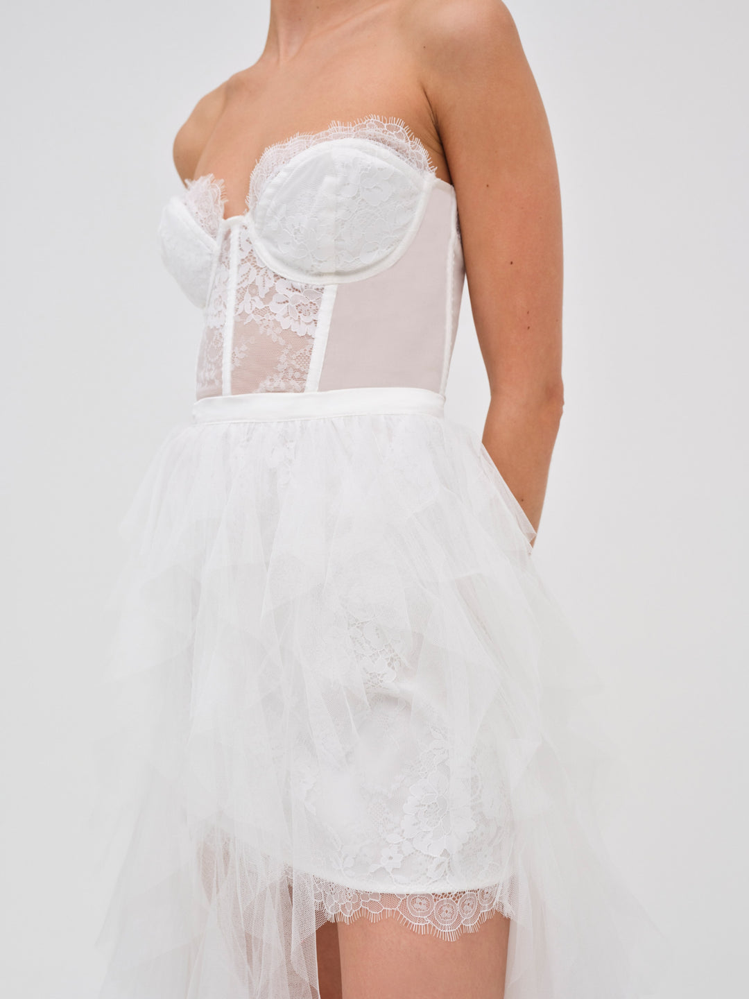Bustier Gown — White