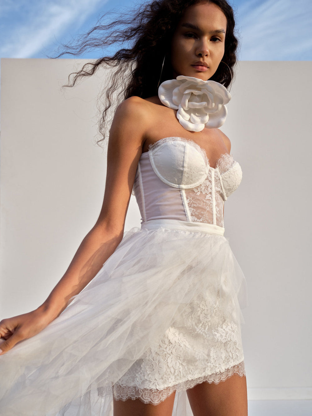 Bustier Gown — White