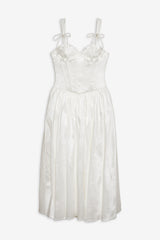 Antoinette Taffeta Gown — White