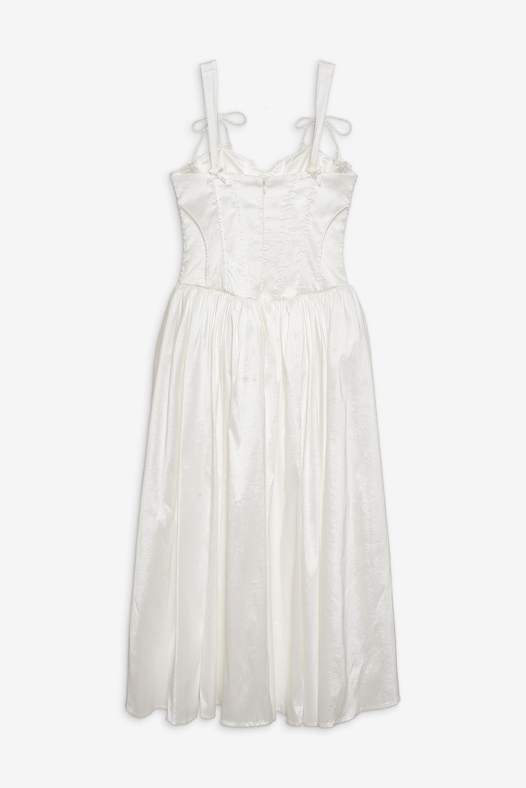 Antoinette Taffeta Gown — White