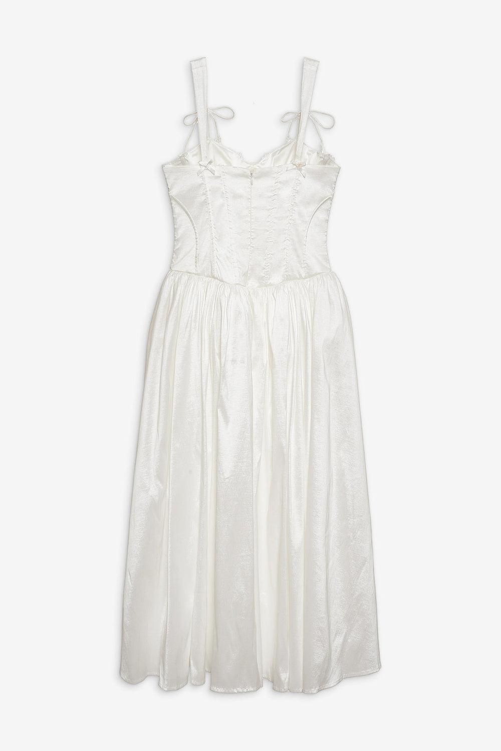 Antoinette Taffeta Gown — White