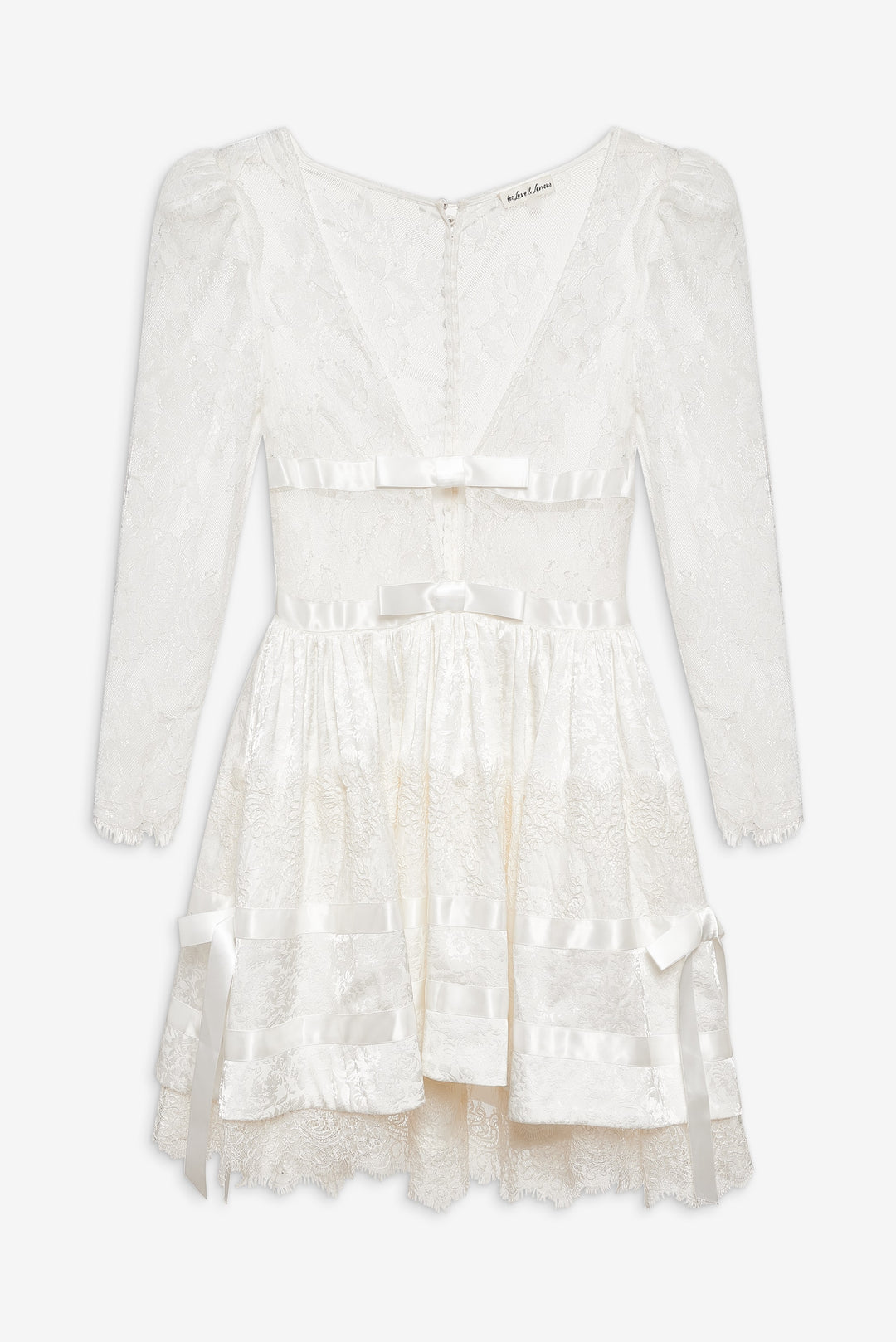 Annabelle Lace Mini Dress — Cream