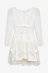 Annabelle Lace Mini Dress — Cream