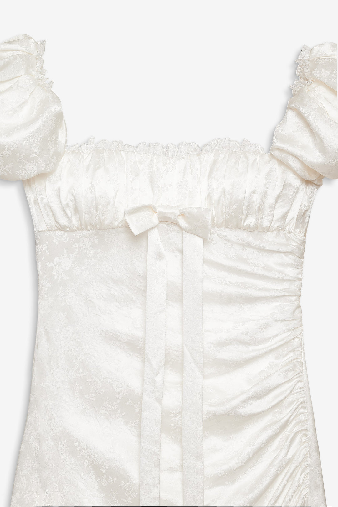 Aurelia Jacquard Gown — White