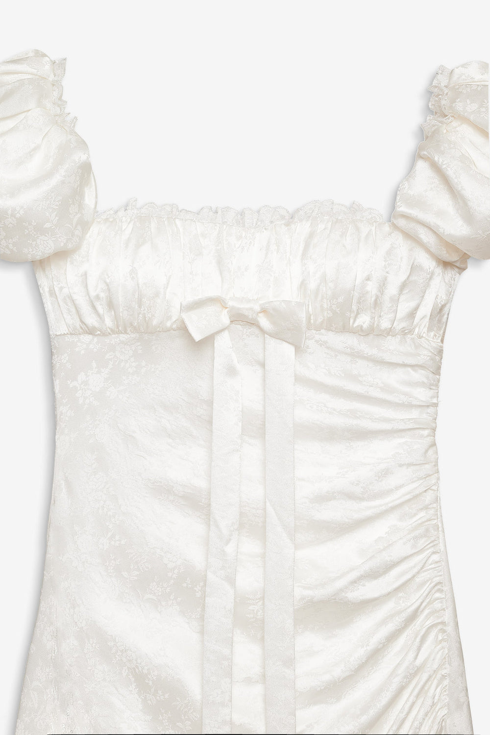 Aurelia Jacquard Gown — White