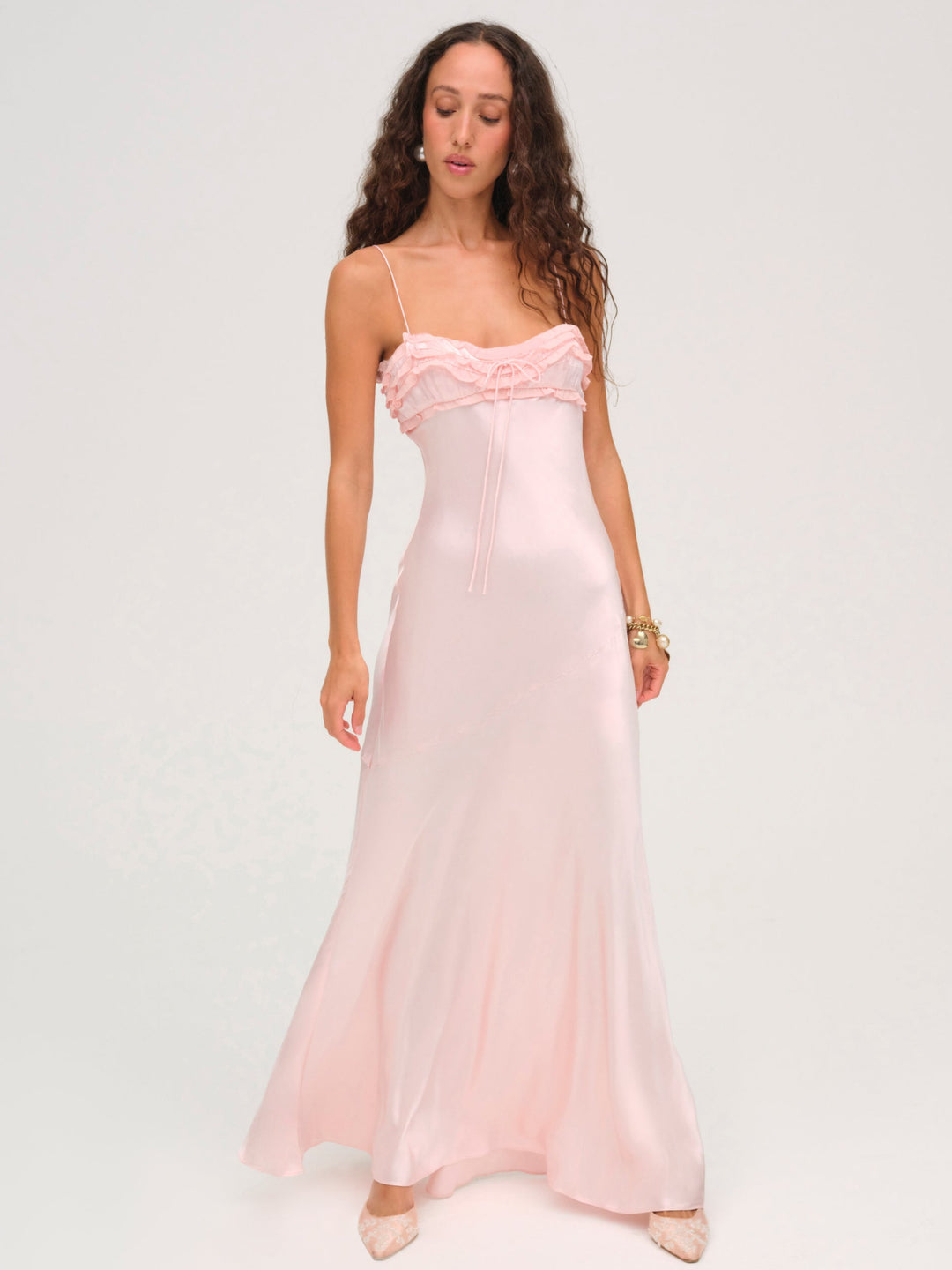 Natalie Maxi Dress — Baby Pink