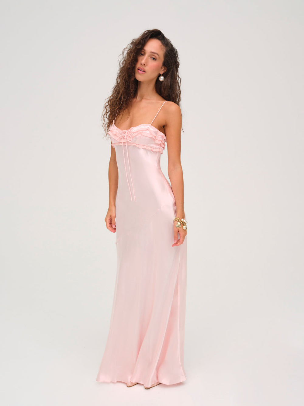 Natalie Maxi Dress — Baby Pink