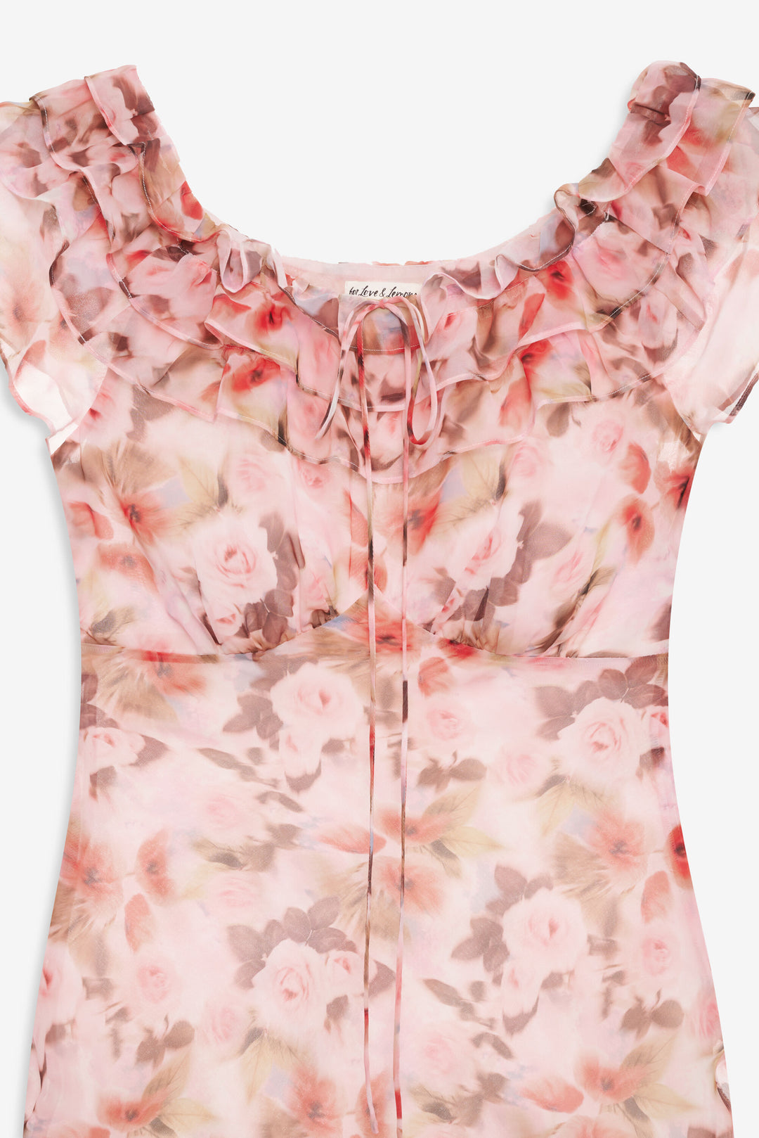 Fallen Floral Maxi Dress — Pink