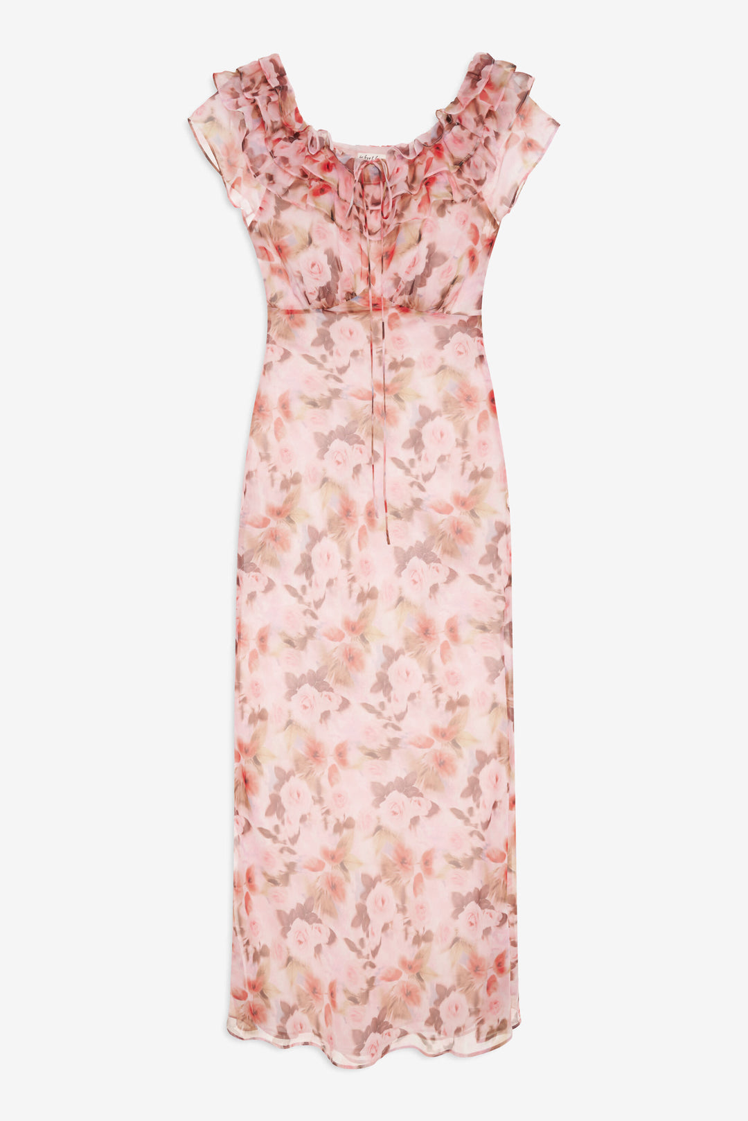 Fallen Floral Maxi Dress — Pink