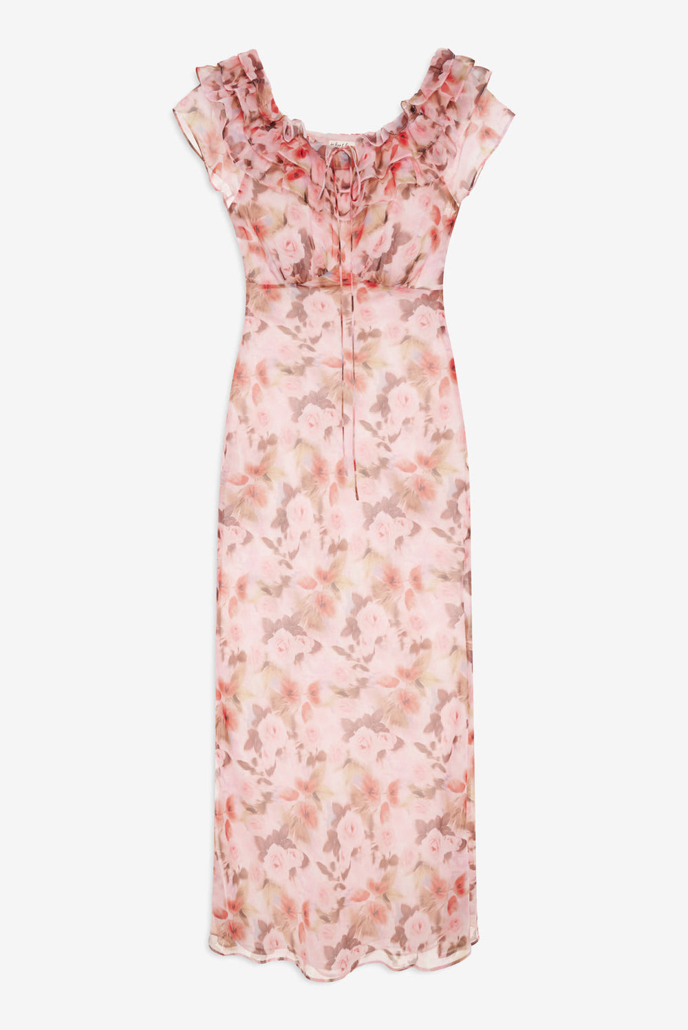Fallen Floral Maxi Dress — Pink