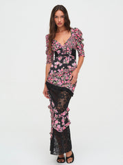 Emalyn Maxi Dress — Black