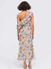 Delphine Midi Dress — Blue