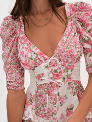 Rosalyn Mini Dress — Pink