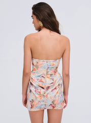 Delphine Mini Dress — Blue