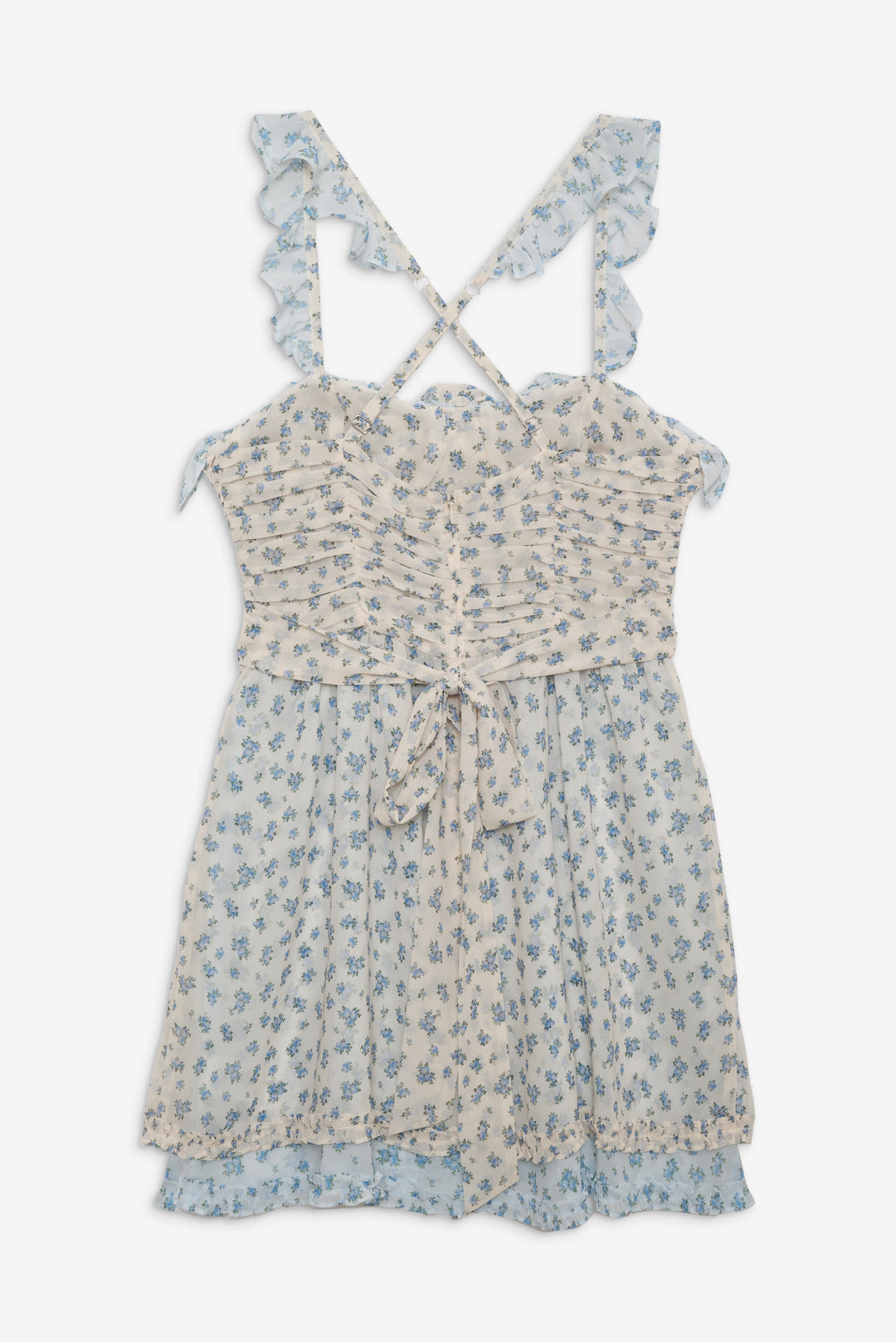 Chateau Mini Dress — Blue