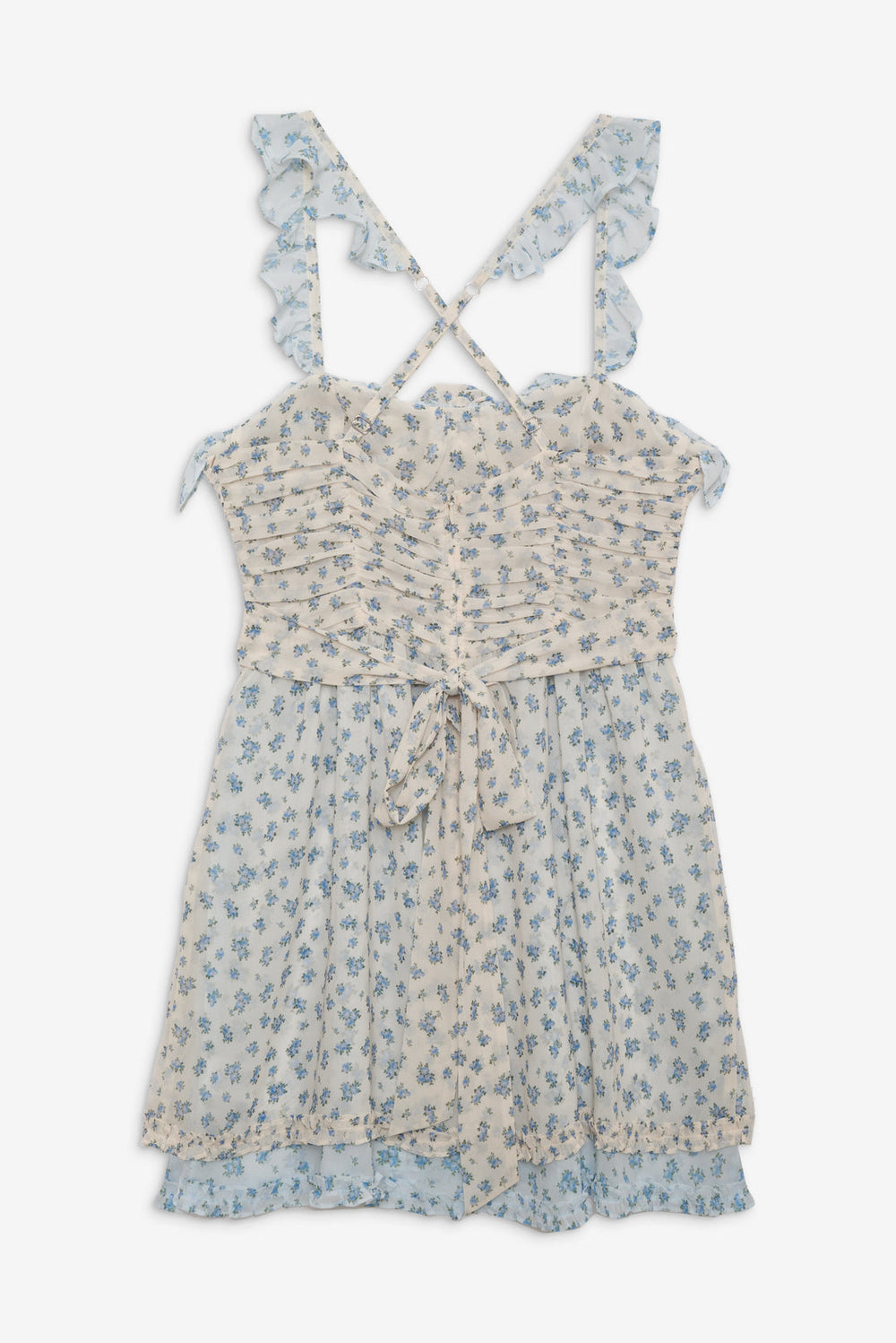 Chateau Mini Dress — Blue