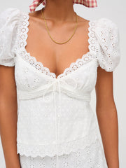 Rosalyn Mini Dress — White