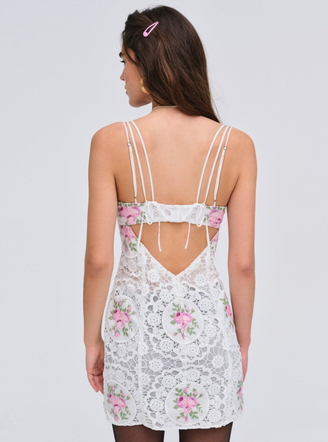 Bordeaux Mini Dress — Pink