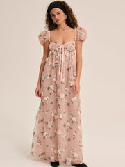 Blushing Rose Maxi Dress — Blush