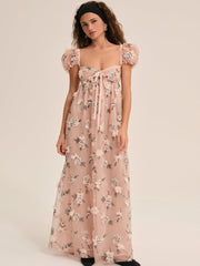 Blushing Rose Maxi Dress — Blush